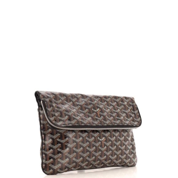 Goyard Saint Marie Clutch Coated Canvas Black - Picture 2 of 9